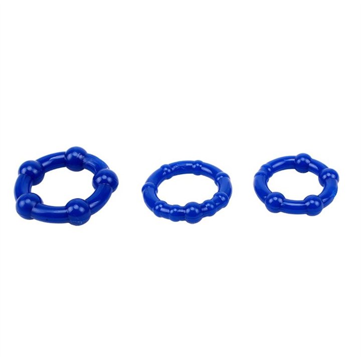 Beaded Cock Rings-Blue - CN-330300013 - Teknashop Ltd