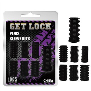 Penis Sleeve Kits-Black - CN-330325419 - Teknashop Ltd