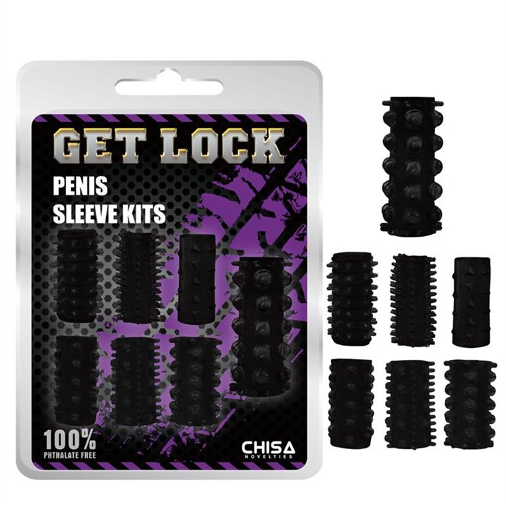 Penis Sleeve Kits-Black - CN-330325419 - Teknashop Ltd