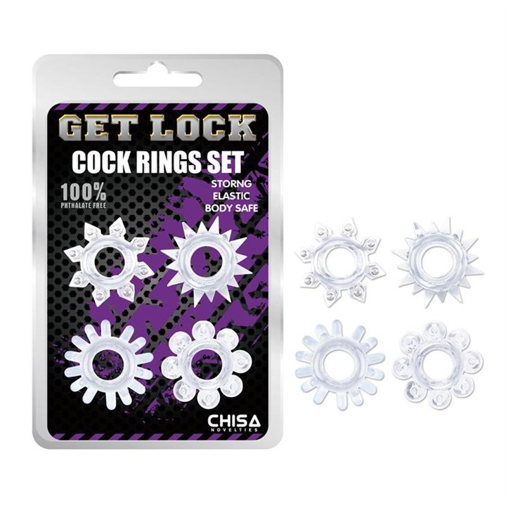 Cock Rings Set-Clear - CN-330358234 - Teknashop Ltd
