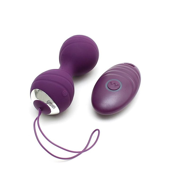 Vibrating Kegel Balls with Remote Control Cannes Purple - R2546 - Teknashop Ltd