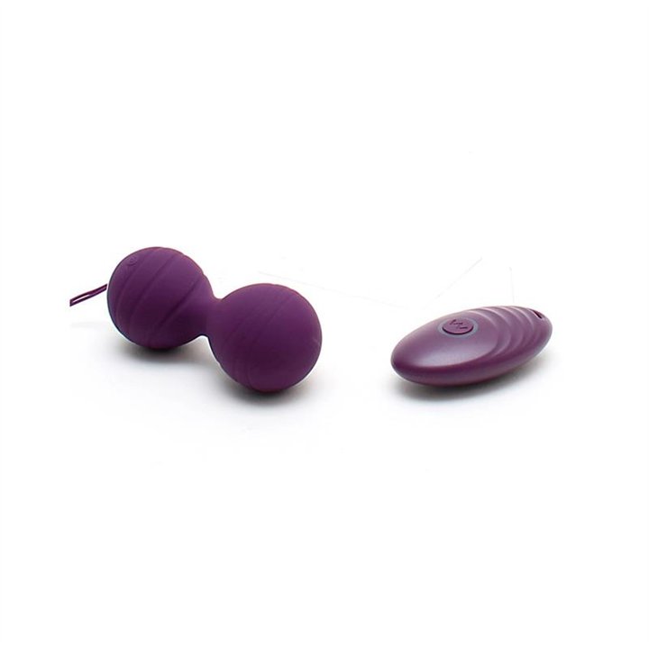 Vibrating Kegel Balls with Remote Control Cannes Purple - R2546 - Teknashop Ltd