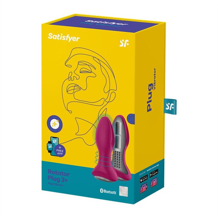 Rotator Plug 2+ Butt Plug with APP USB Fuchsia - 4061504003177 - Teknashop Ltd