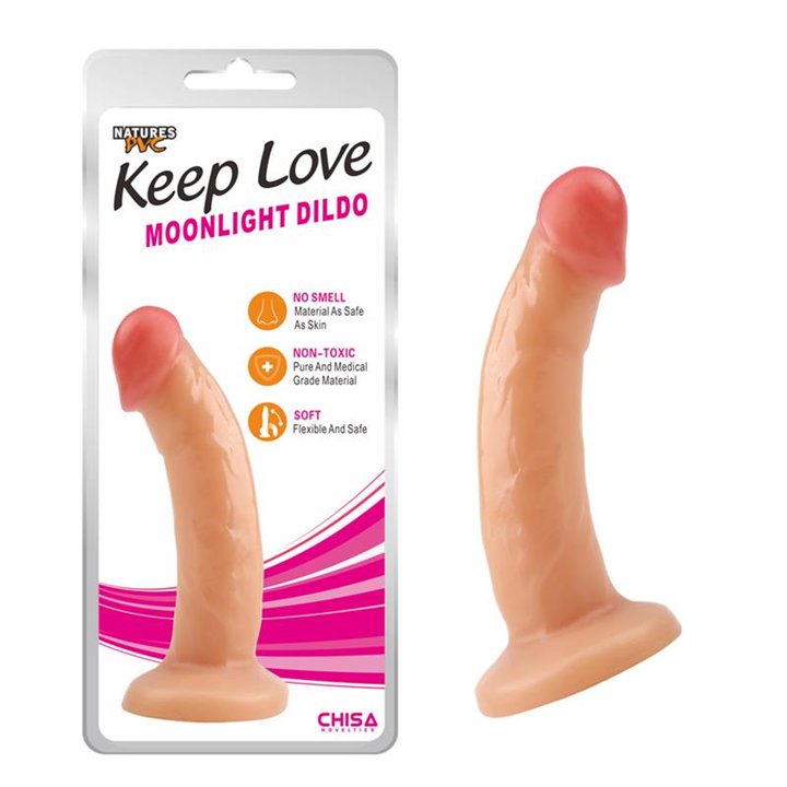 Dildo Moonlight 18.5 x 3.7 cm Flesh - CN-711751480 - Teknashop Ltd