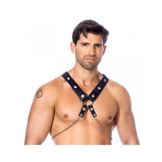 Leather Harness with Chains - R7344 - Teknashop Ltd