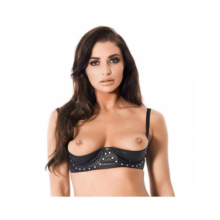 Adjustable Leather Open Bra - R7167 - Teknashop Ltd