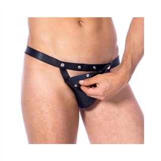 Leather Adjustable Briefs One Size - R7309 - Teknashop Ltd