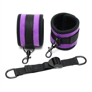 AnkleCuffs with Spreader Strap Adjustable Purple - R7037 - Teknashop Ltd