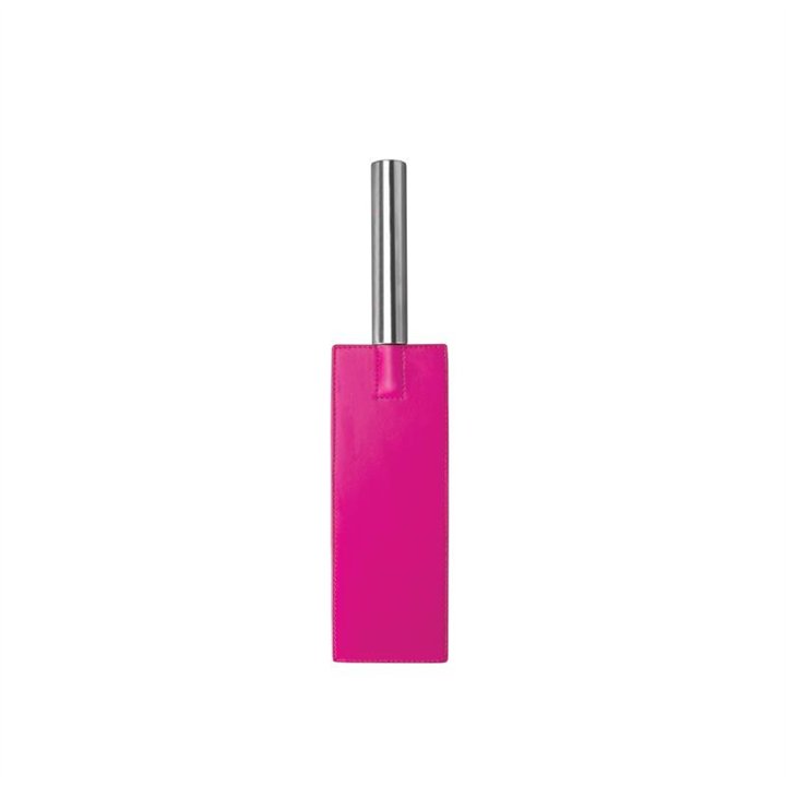 Shots Ouch! Whips and Paddles Leather Pddle Pink - OU020PNK - Teknashop Ltd