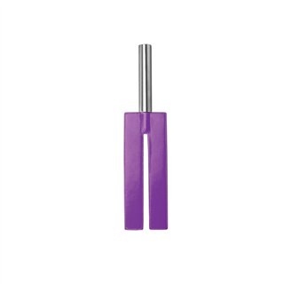 Shots Ouch! Whips and Paddles Leather Slit Paddle Purple - OU019PUR - Teknashop Ltd