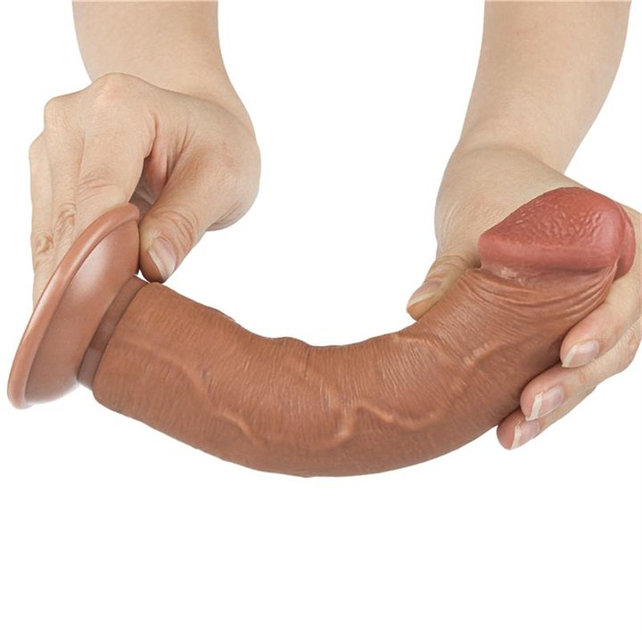 Dildo Sliding Skin 8 Brown - LO-LV317306 - Teknashop Ltd