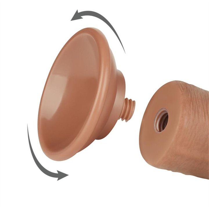 Dildo Sliding Skin 8 Brown - LO-LV317306 - Teknashop Ltd