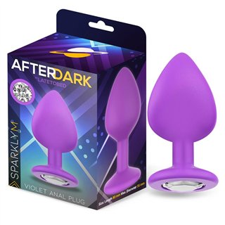Sparkly Butt Plug Size M Violet - AD-382 - Teknashop Ltd