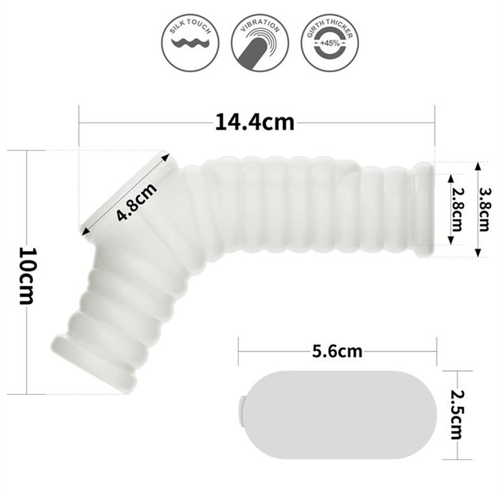 Penis and testicles sleeve with vibration Wave Knights - LO-LV343118 - Teknashop Ltd