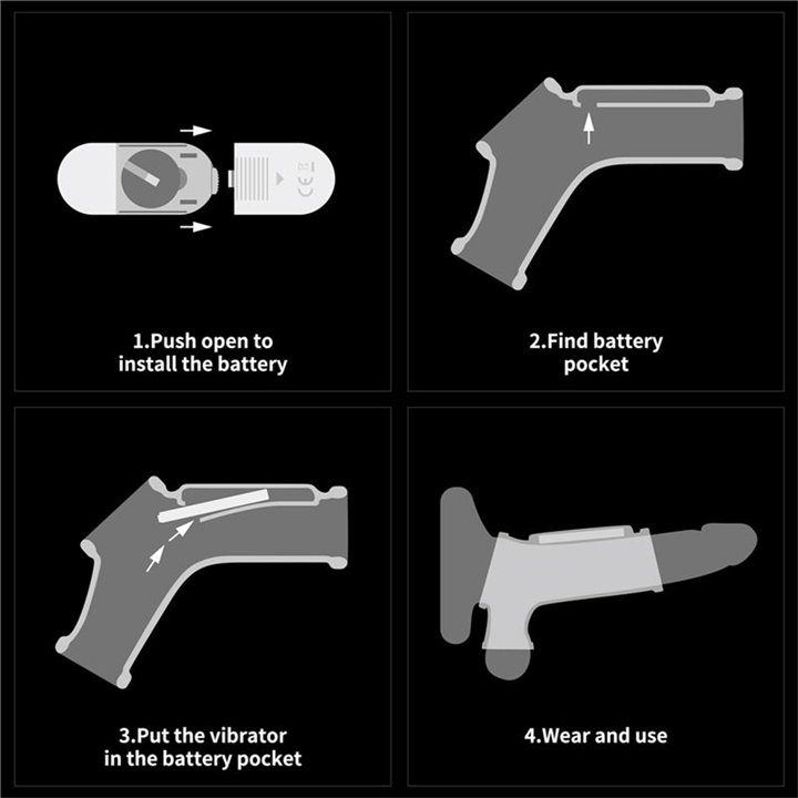 Penis and Testicles Sleeve with Vibration Ridge Knights - LO-LV343117 - Teknashop Ltd