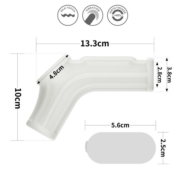 Penis and Testicles Sleeve with Vibration Ridge Knights - LO-LV343117 - Teknashop Ltd
