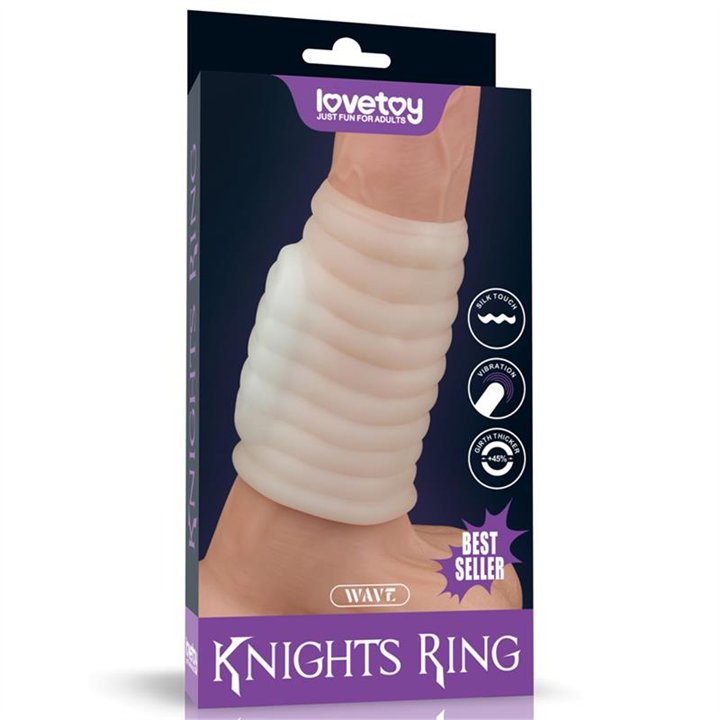 Vibrating Penis Sleeve Wave Knights - LO-LV343114 - Teknashop Ltd