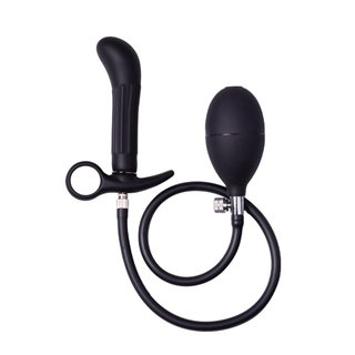 Inflatable Anal Plug with Pump Black - R9163 - Teknashop Ltd