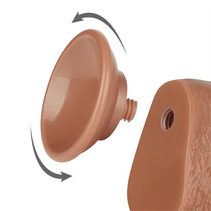 Dildo Sliding Skin 9 Brown - LO-LV317310 - Teknashop Ltd