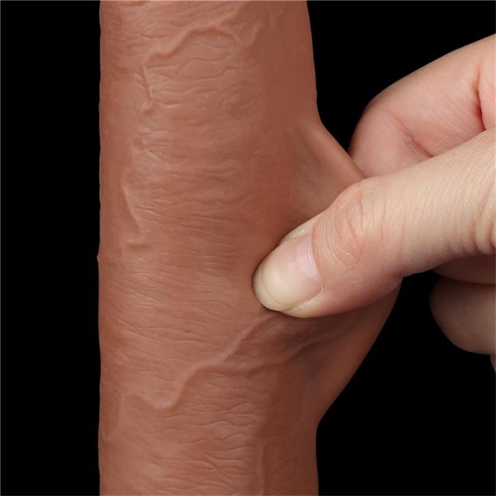 Dildo Sliding Skin 9 Brown - LO-LV317310 - Teknashop Ltd