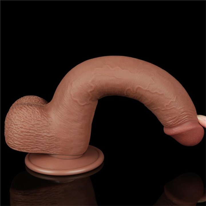 Dildo Sliding Skin 9 Brown - LO-LV317310 - Teknashop Ltd