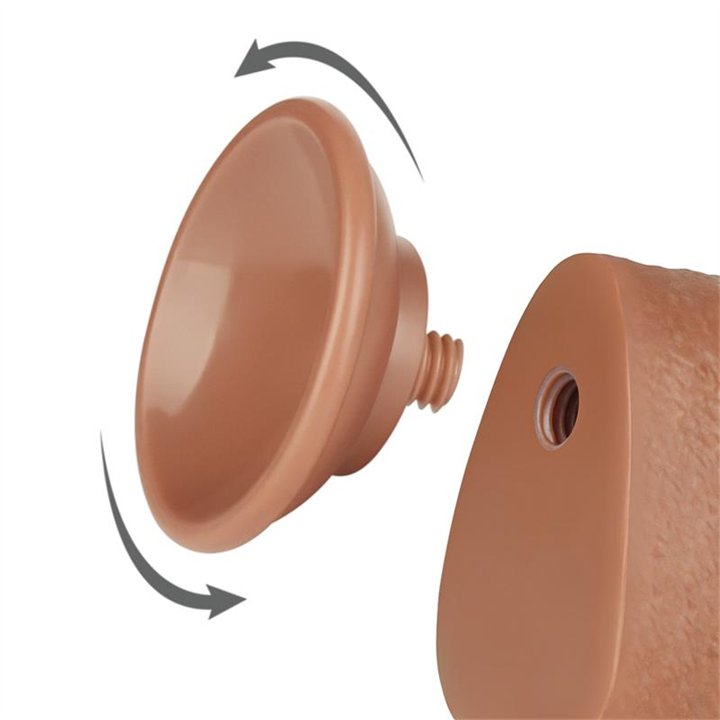 Dildo Sliding Skin 9.5 Brown - LO-LV317311 - Teknashop Ltd