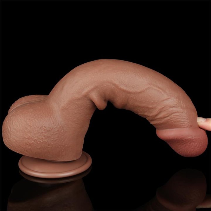 Dildo Sliding Skin 9.5 Brown - LO-LV317311 - Teknashop Ltd