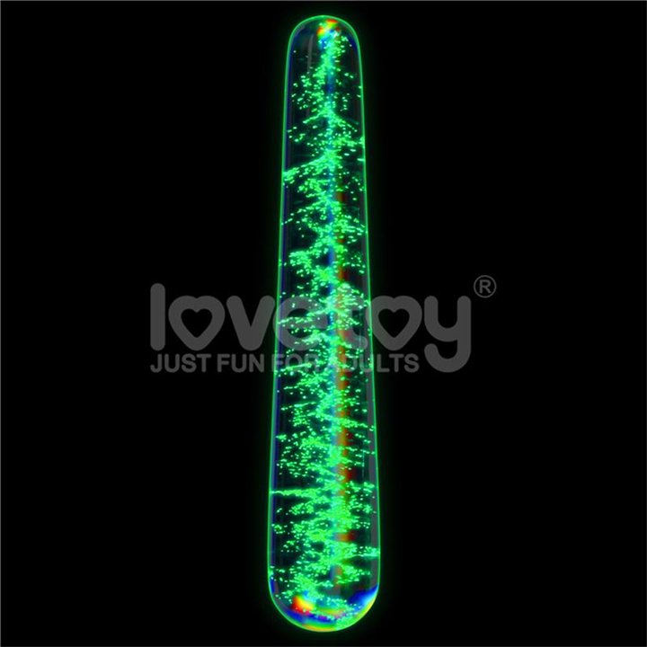 Glow in the Dark Glass Dildo Twilight Gleam Slim - LO-LV610001 - Teknashop Ltd
