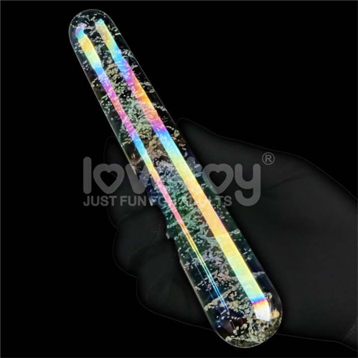 Glow in the Dark Glass Dildo Twilight Gleam Slim - LO-LV610001 - Teknashop Ltd