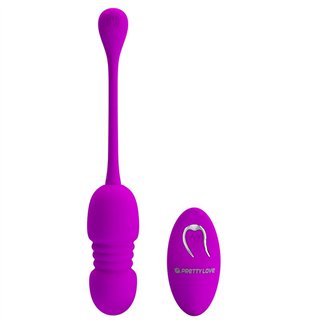 Callieri Vibrating Egg with Thrusting and Remote Control - BI-014892W - Teknashop Ltd