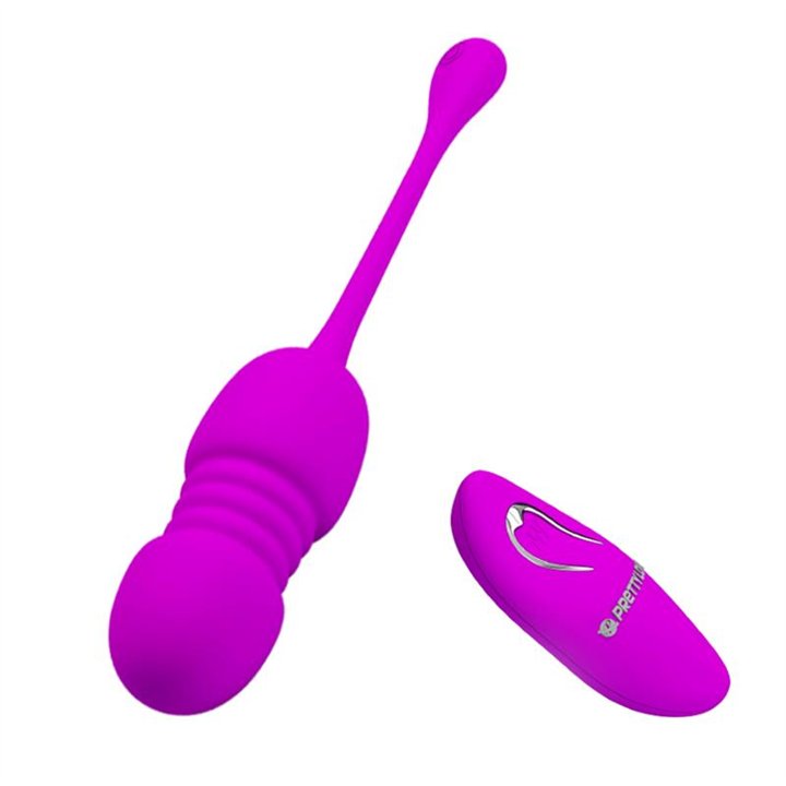 Callieri Vibrating Egg with Thrusting and Remote Control - BI-014892W - Teknashop Ltd