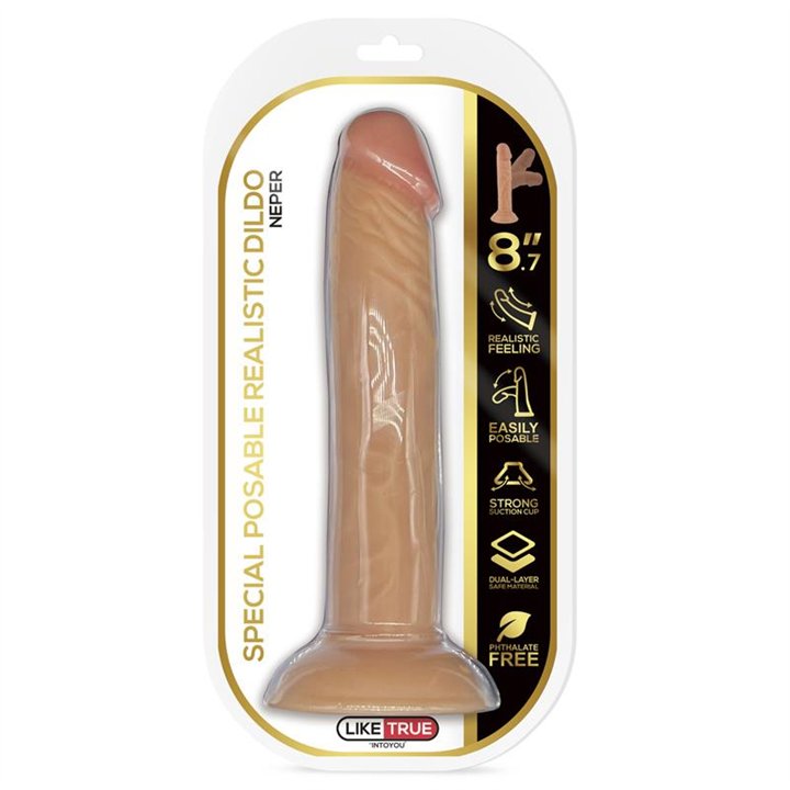 Neper Articulable-Posable Realistic Dildo 8.7 Flesh - LT-267 - Teknashop Ltd