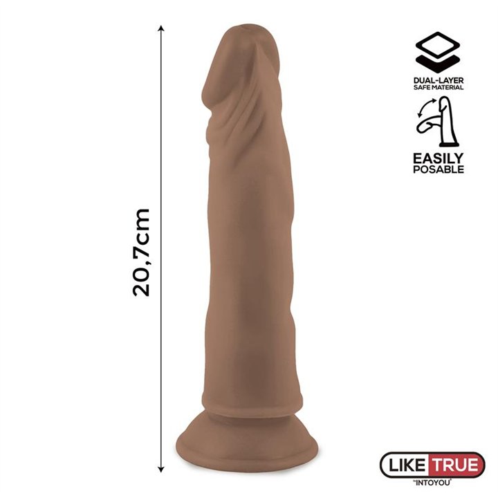 Lenser Articulable-Posable Realistic Dildo 8 Brown - LT-264 - Teknashop Ltd