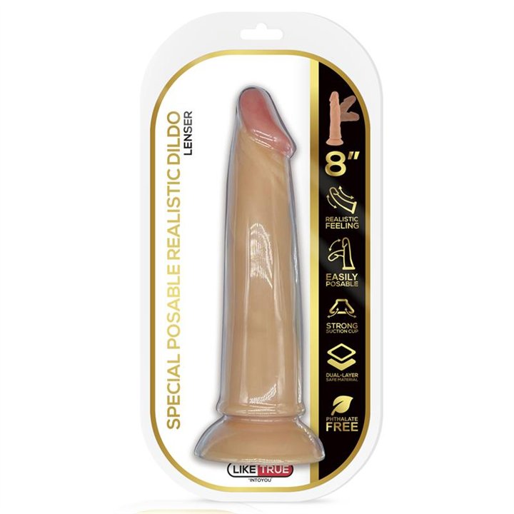 Lenser Articulable-Posable Realistic Dildo 8 Flesh - LT-249 - Teknashop Ltd