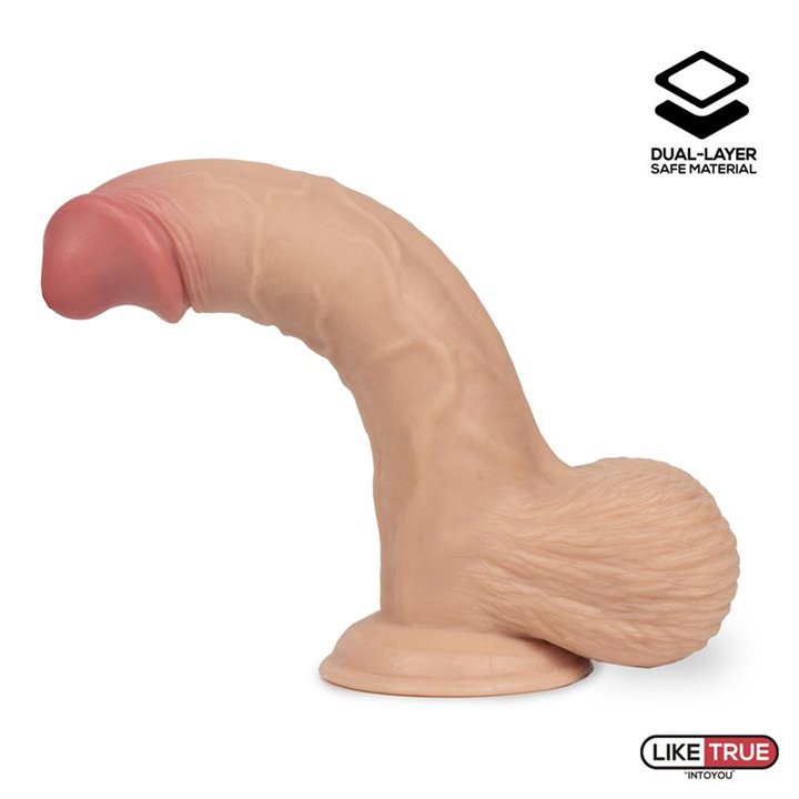 Fentok Realistic Dildo Whole Eggs Sliding Skin Dual Layer 7.5 - LT-248 - Teknashop Ltd
