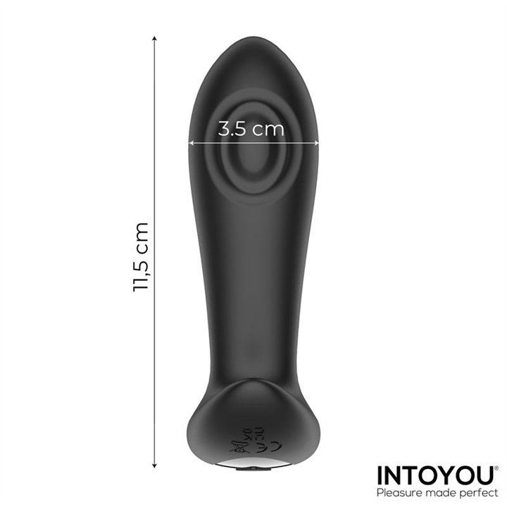 Milton Dual Tapping Anal Plug with Remote Control - U-262 - Teknashop Ltd