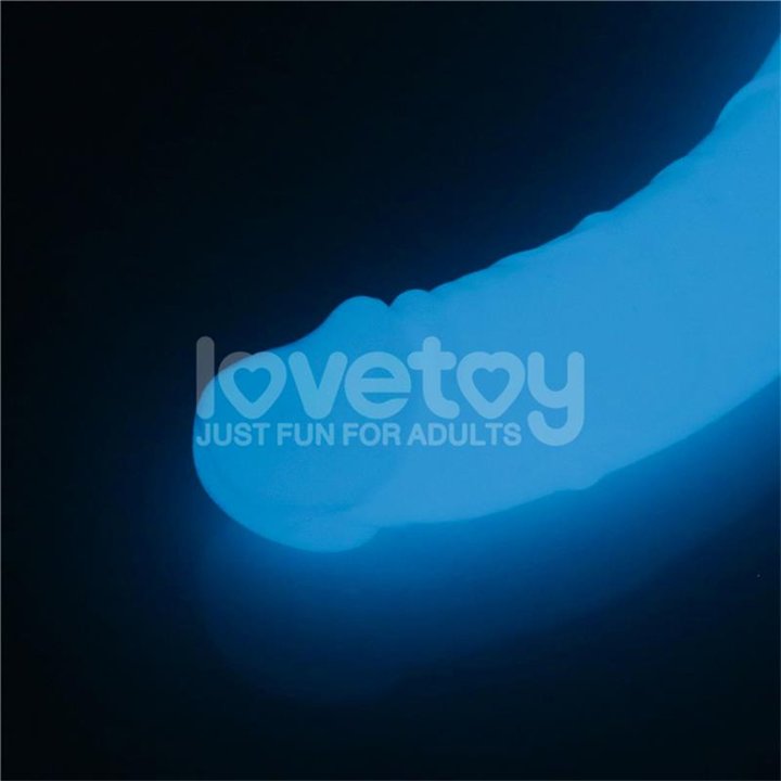 Double dildo Lumino Blue Light 18.5 - LO-LV313012 - Teknashop Ltd