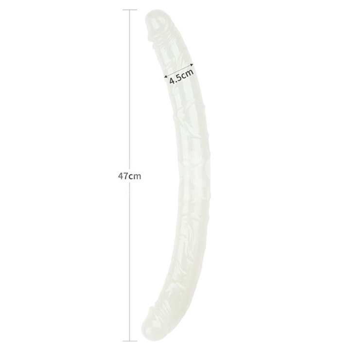 Double dildo Lumino Blue Light 18.5 - LO-LV313012 - Teknashop Ltd