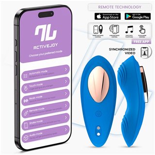 Panty Vibrator with App Silicone Blue - IN-281 - Teknashop Ltd
