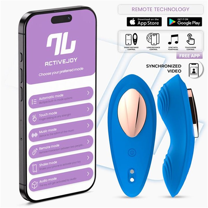 Panty Vibrator with App Silicone Blue - IN-281 - Teknashop Ltd