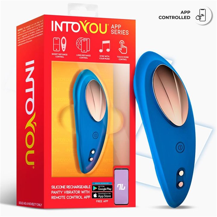 Panty Vibrator with App Silicone Blue - IN-281 - Teknashop Ltd