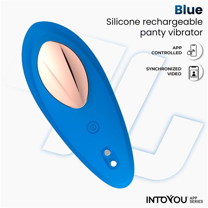 Panty Vibrator with App Silicone Blue - IN-281 - Teknashop Ltd