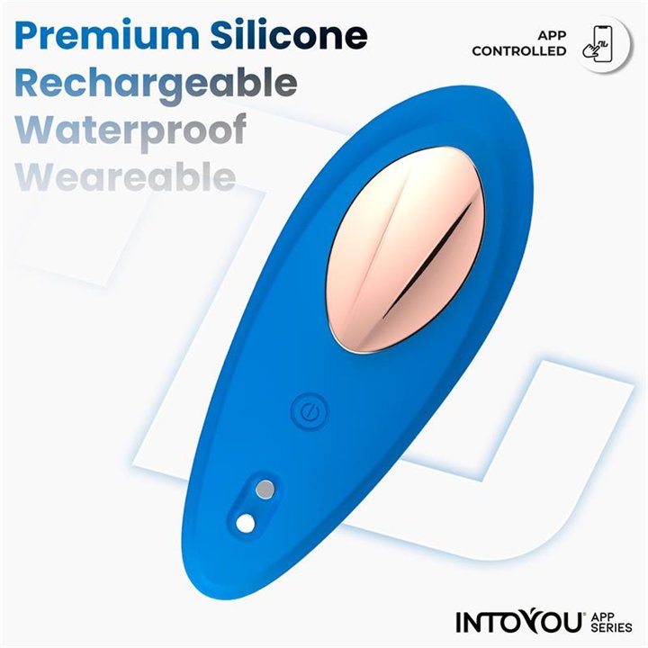 Panty Vibrator with App Silicone Blue - IN-281 - Teknashop Ltd
