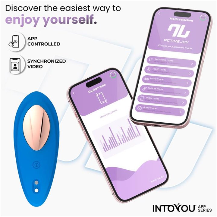 Panty Vibrator with App Silicone Blue - IN-281 - Teknashop Ltd
