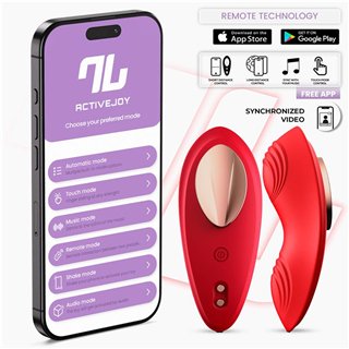 Panty Vibrator with App Silicone Red - IN-280 - Teknashop Ltd