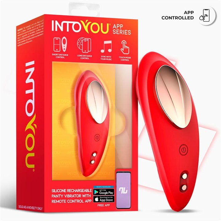 Panty Vibrator with App Silicone Red - IN-280 - Teknashop Ltd