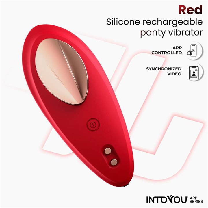 Panty Vibrator with App Silicone Red - IN-280 - Teknashop Ltd