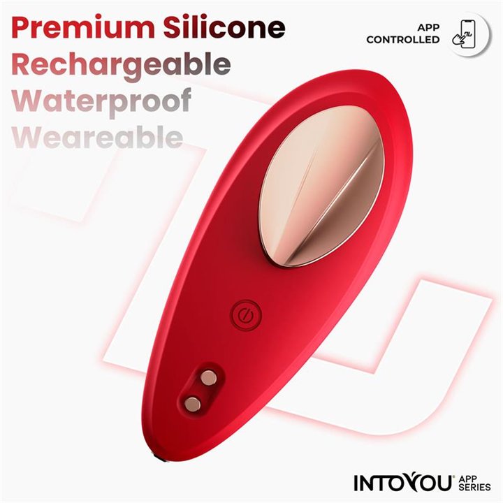 Panty Vibrator with App Silicone Red - IN-280 - Teknashop Ltd