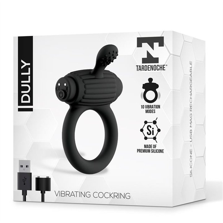 Dully Vibrating Penis Ring Silicone Magnetic USB - T-148 - Teknashop Ltd