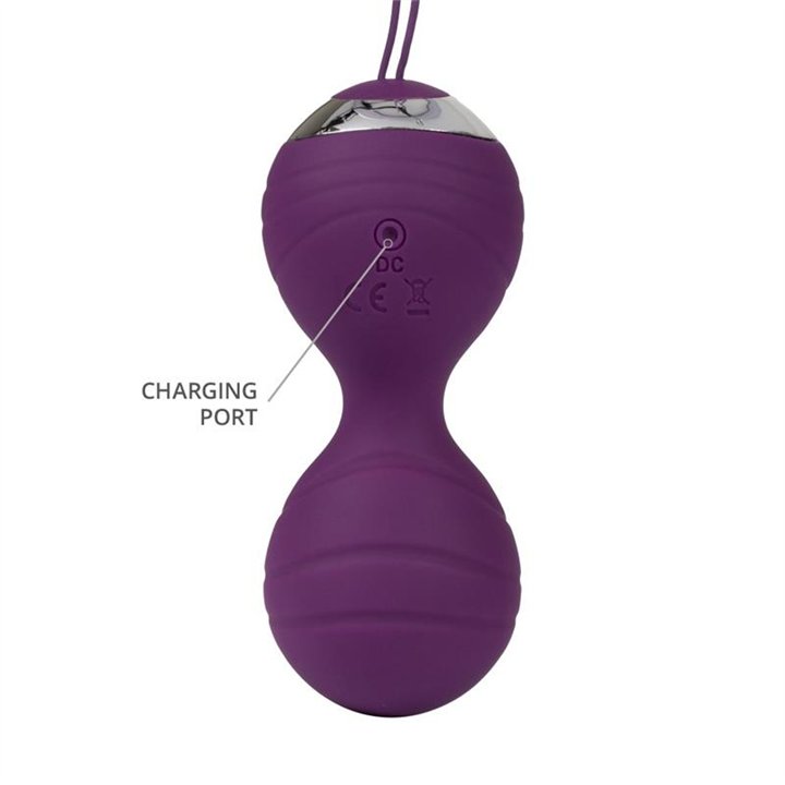 Vibrating Kegel Ball Set Remote Control Rimini Purple - R2556 - Teknashop Ltd